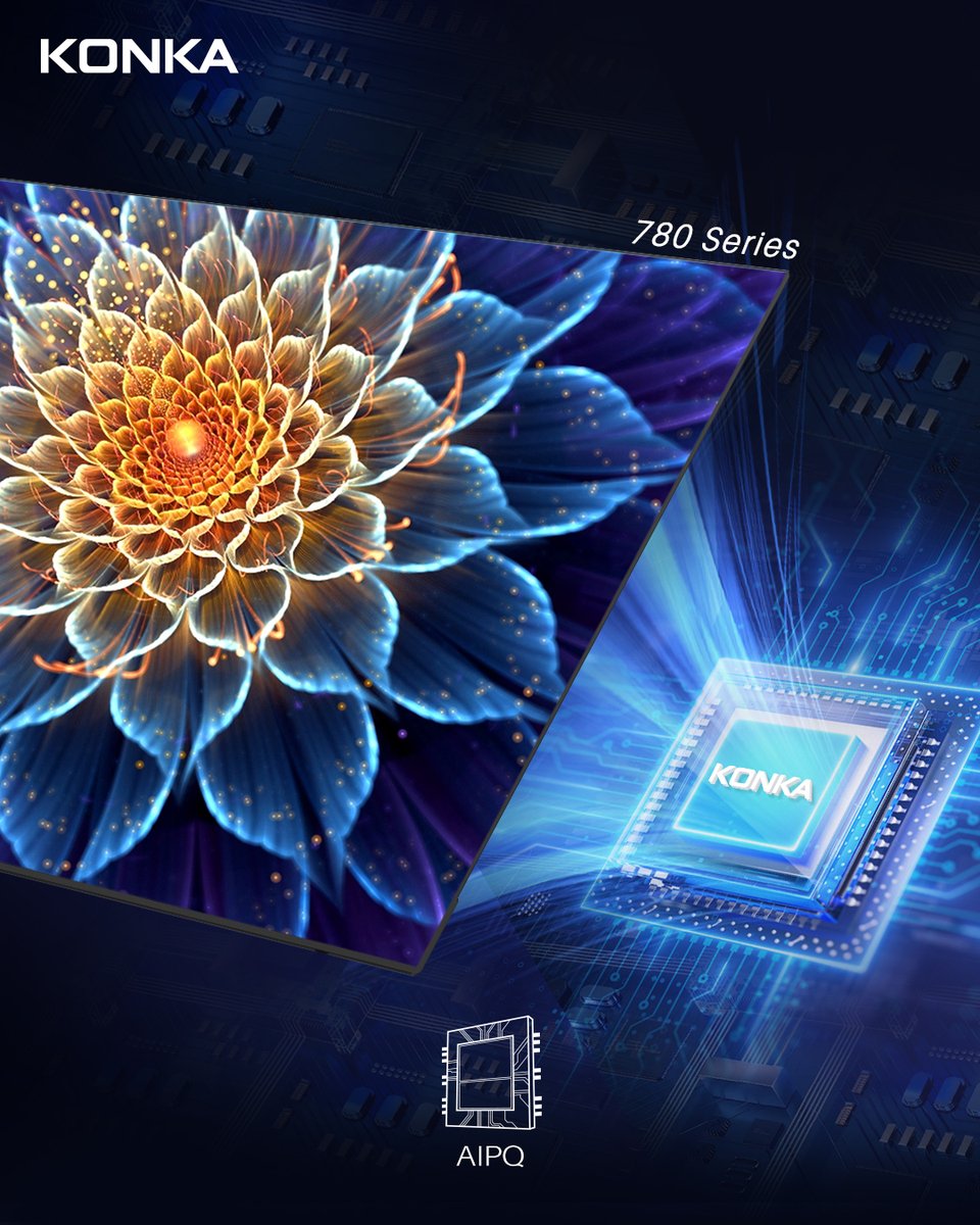 KONKA_Global's tweet image. 🤖 AI-Powered Precision
🎨 Real-time Scene Recognition
🌈 Enhanced Contrast & Color
Meet AIPQ, the intelligent engine inside KONKA’s 780 Series that brings performance and beauty together—seamlessly.
#KONKA #AIProcessor #AIPQ #780Series #SmartTV #platform #konkatv
