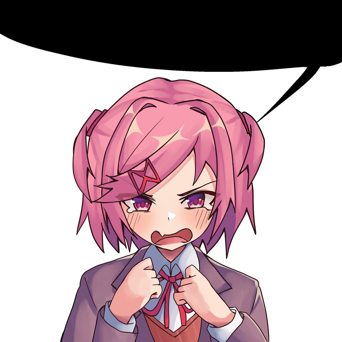 NeruNemuTeto's tweet image. I keep seeing people mischaracterize me—Natsuki—as the one who h*nged herself... THAT’S NOT ME. HER NAME IS DOKI DOKI LITERATURE CLUB!!