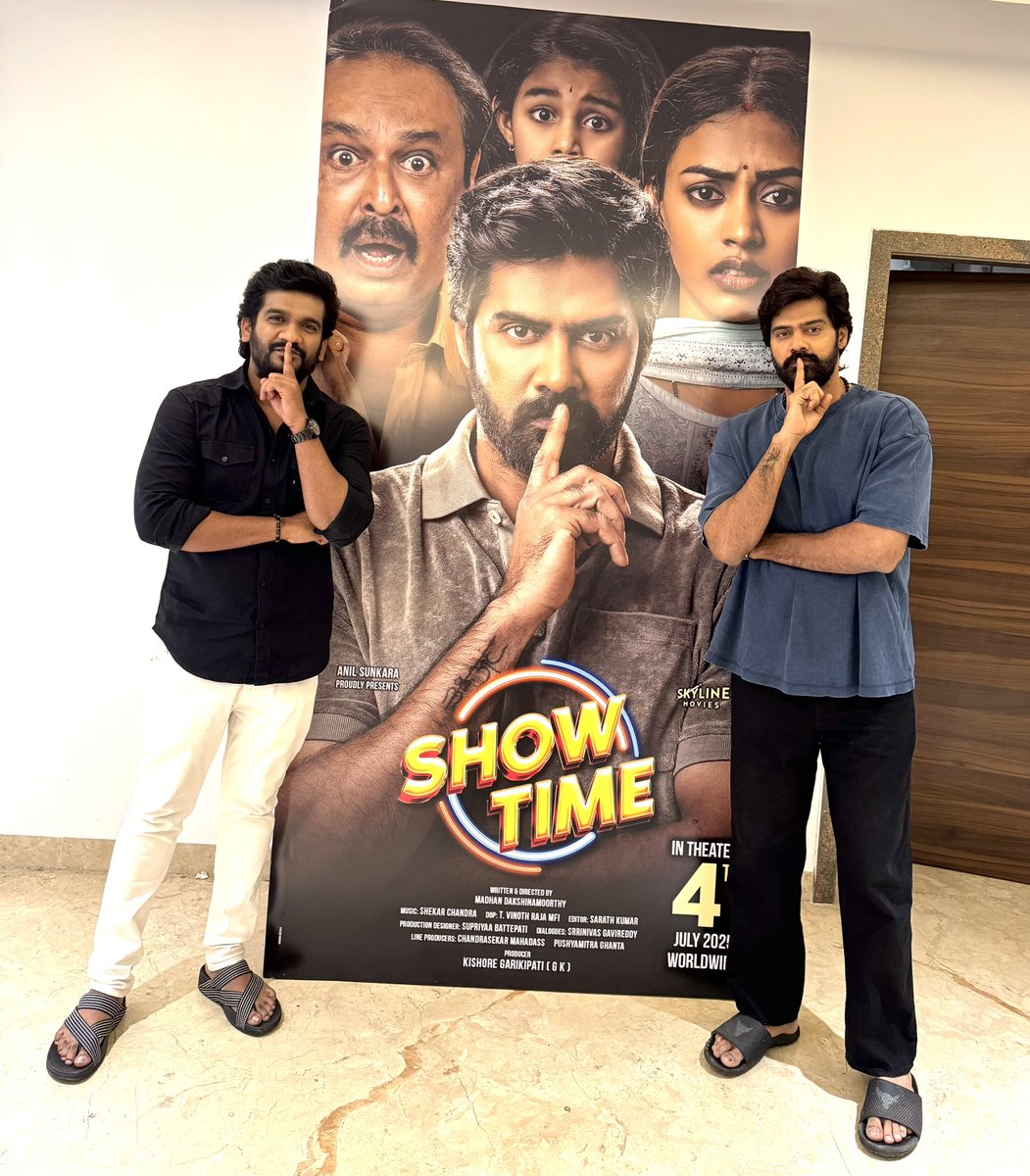 Gavireddy_srrinivas (@gavireddy_srinu) on Twitter photo Thrilled to share that I had the amazing opportunity to pen the dialogues for this film #showtime starring the powerhouse performer <a href="/Naveenc212/">Actor Naveen Chandra</a> garu๐ค๐
i really love your humble and sweet nature. Hope you get a huge success with #showtime Releasing on this july 4th do Thrilled to share that I had the amazing opportunity to pen the dialogues for this film #showtime starring the powerhouse performer <a href="/Naveenc212/">Actor Naveen Chandra</a> garu๐ค๐
i really love your humble and sweet nature. Hope you get a huge success with #showtime Releasing on this july 4th do