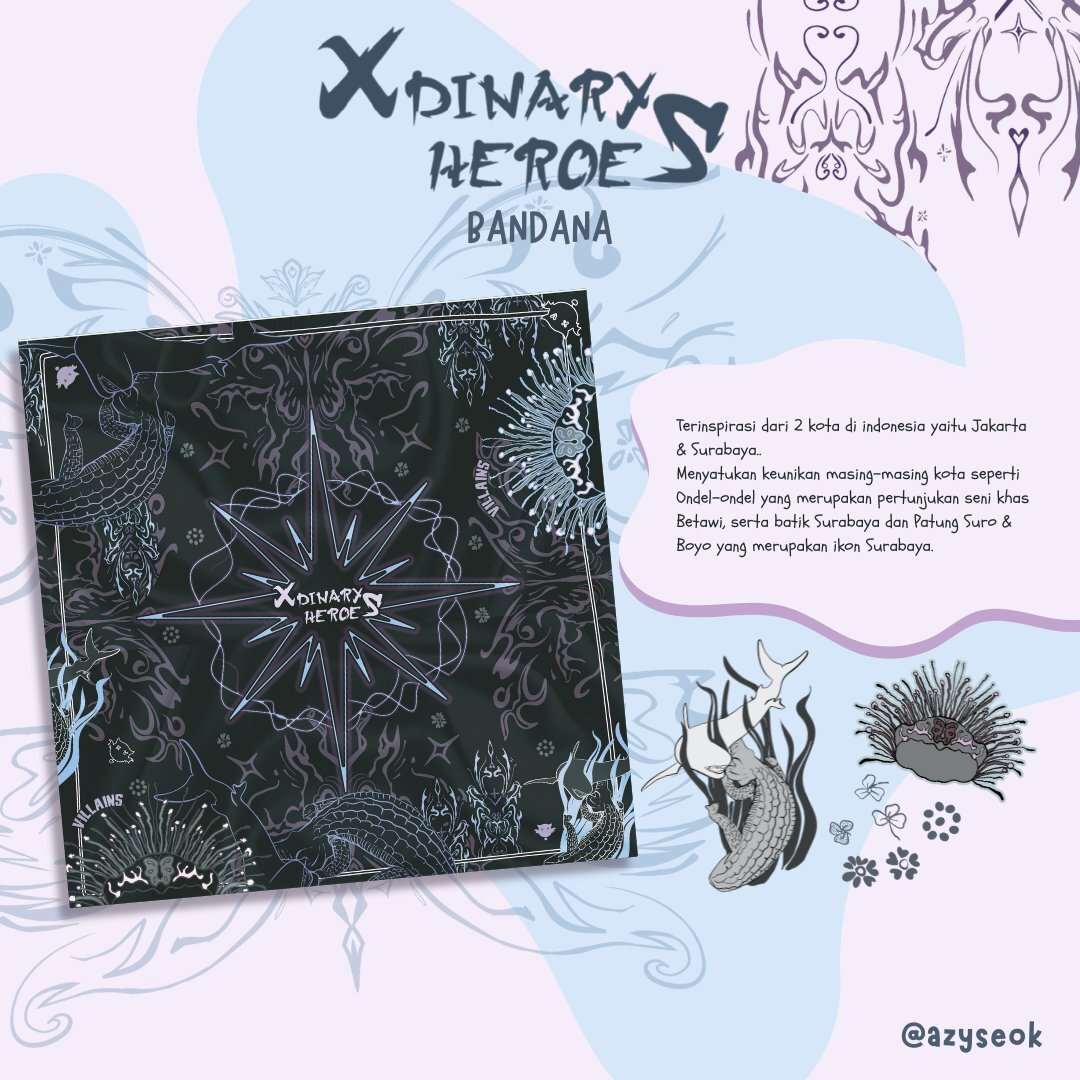 HI VILLAINSSS 👋
Aku rencana mau open po bandana xh! ini nihh, kindly drop your @ below ya if you're interested 🫶🫶