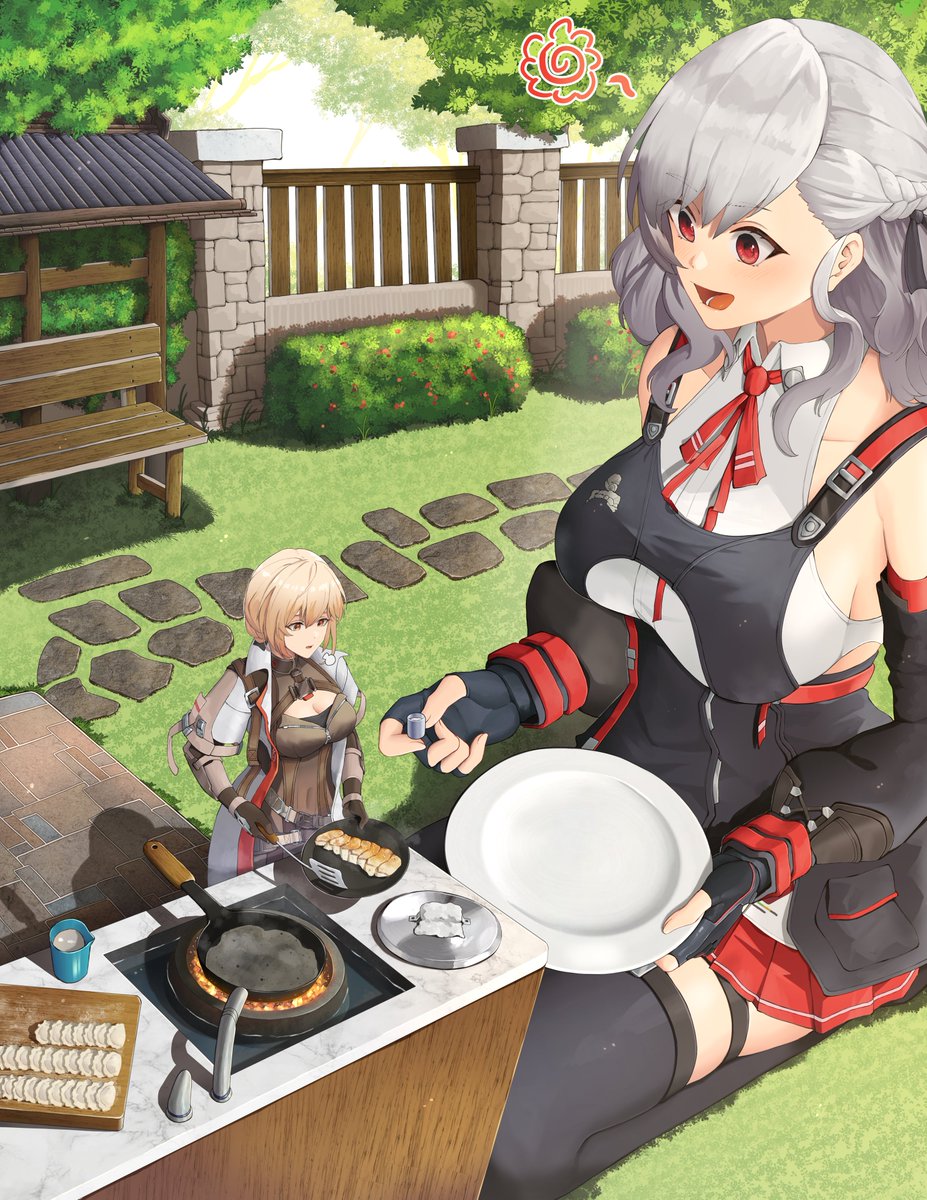 Groza and Sabrina (OTs-14 and SPAS-12)

Private artist   
#GirlsFrontline2 #少女前線２ #巨大娘 #giantess #소녀전선2 #ドールズフロントライン２