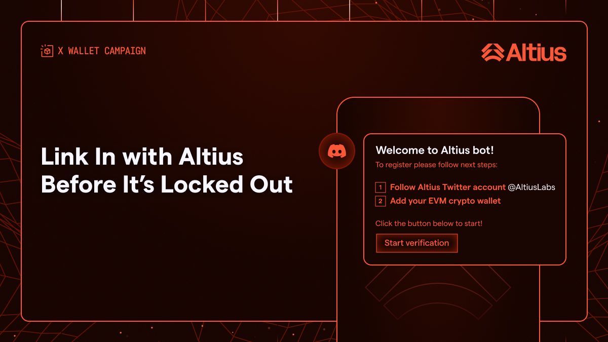chirp chirp… remember the Early Bird?
Maybe it’s more than just a Discord role. Maybe it’s your ∞ access pass to something big.

Something’s coming. Something you don’t want to miss. And when it lands… registration closes.

⎗  Connect your EVM wallet
➛ Sync your Twitter 𝕏