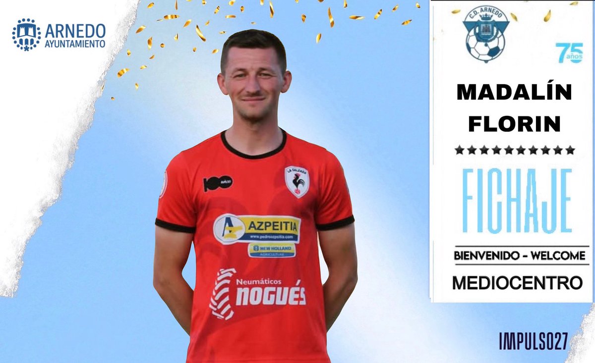 CD Arnedo (@cdarnedo) on Twitter photo 🤍🩵 ¡FICHAJE! 🤍🩵
¡ MADALÍN es nuevo jugador del CD Arnedo🔥!
Desde <a href="/FCLaCalzada/">FC La Calzada</a> llega un todoterreno con experiencia, aporta solidez defensiva, presencia física. Mediocentro, central, lateral, ¡lo juega todo!
Más de 3.000 minutos la última temporada, 100% entrega cada partido 🤍🩵 ¡FICHAJE! 🤍🩵
¡ MADALÍN es nuevo jugador del CD Arnedo🔥!
Desde <a href="/FCLaCalzada/">FC La Calzada</a> llega un todoterreno con experiencia, aporta solidez defensiva, presencia física. Mediocentro, central, lateral, ¡lo juega todo!
Más de 3.000 minutos la última temporada, 100% entrega cada partido