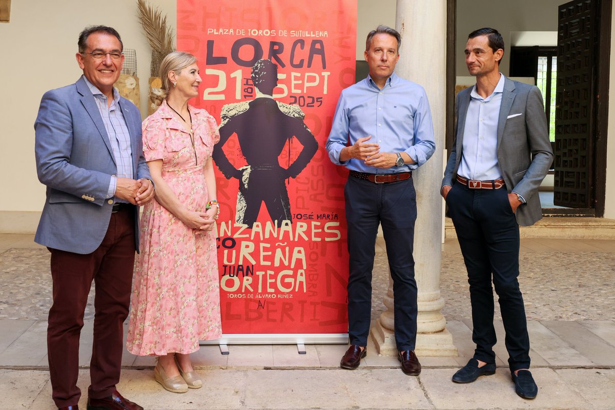 CulturaLorca's tweet image. ✅José María Manzanares, Paco Ureña y Juan Ortega, una combinación de lujo para el próximo septiembre en el 📍Coso de Sutullena de Lorca
🖱️ lorca.es/noticias/notic…