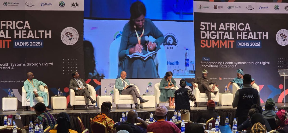 ❗❗ Live Now at #ADHS2025!

Our Deputy Managing Director,  Strategy, Technical &amp; Growth @anyajenny at @sfh_nigeria is currently moderating a session alongside key health leaders in Lagos State, exploring the theme: "Smart Health for a Smart City: How Lagos is Transforming