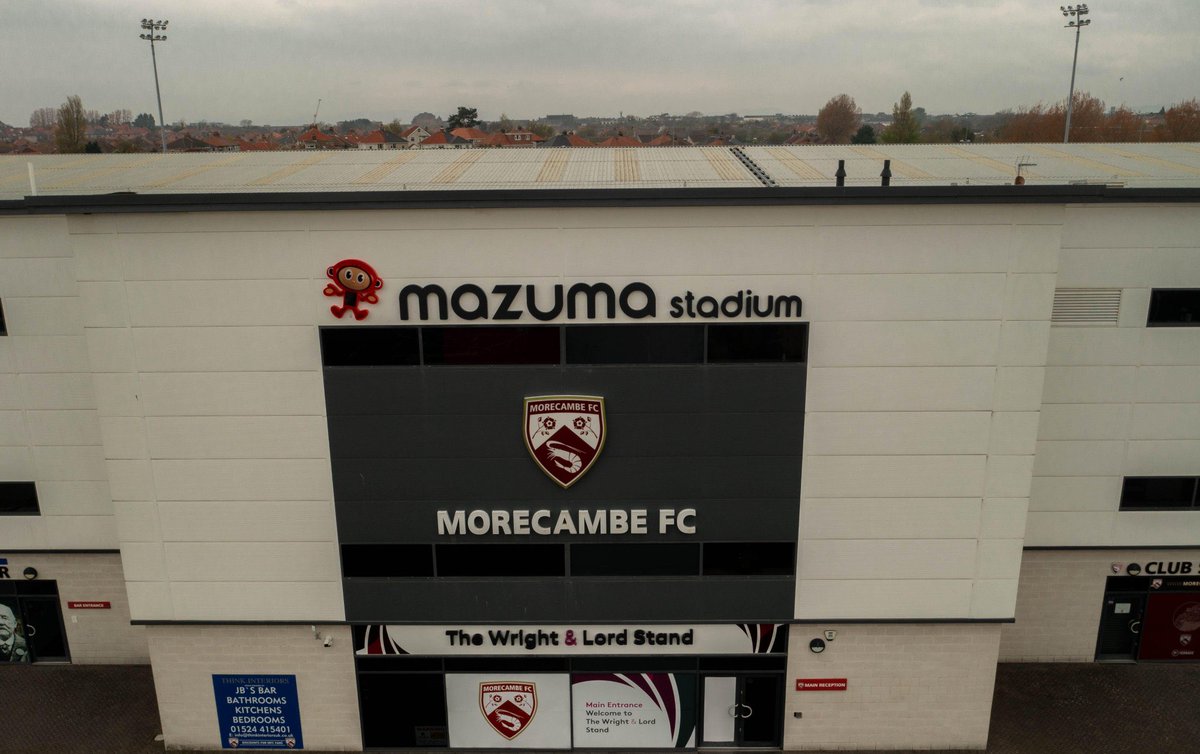 SportsPeteO's tweet photo. National League new boys Morecambe FC have failed to pay their players on time this month and the club’s management team have been told they cannot sign any new players at present. #morecambe #UTS https://t.co/pdp4LEXgbA