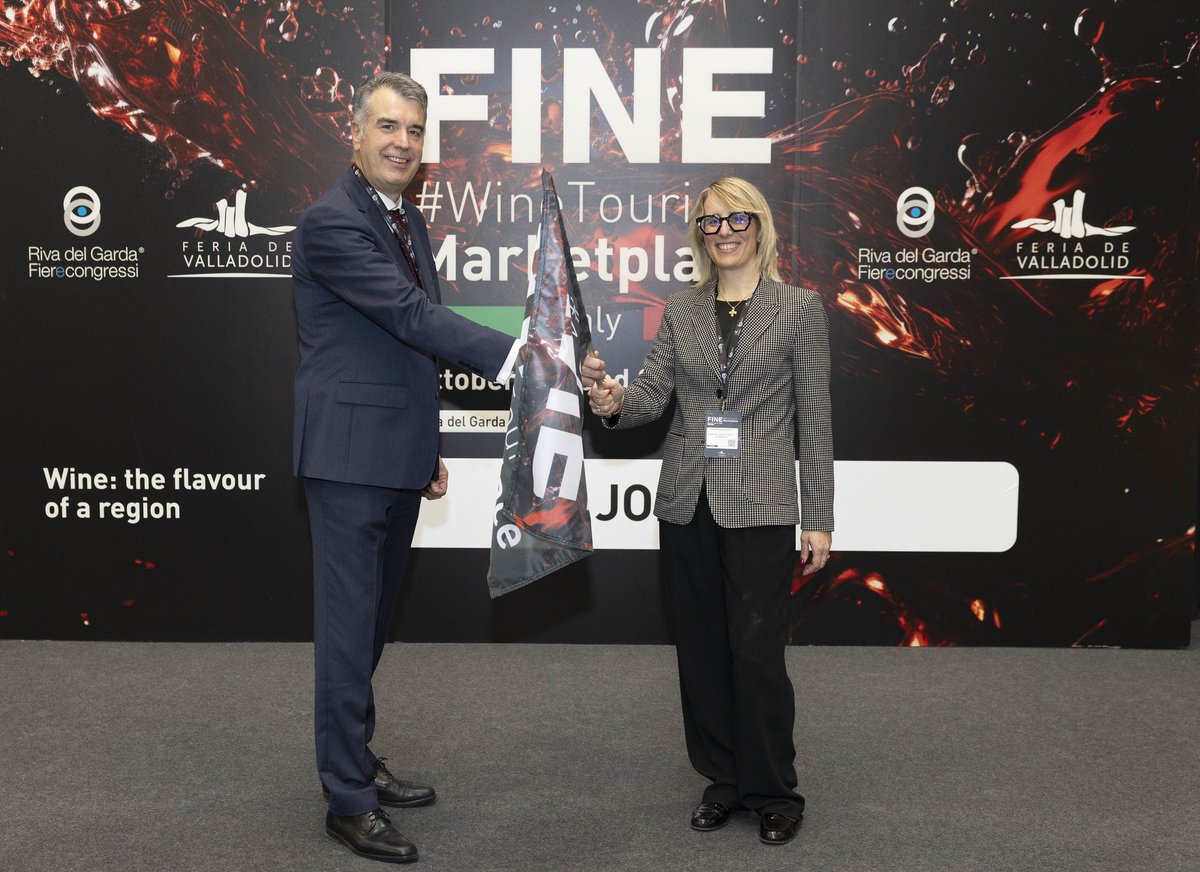 🍇 ¡FINE #WineTourism Marketplace Italy se consolida como cita clave del enoturismo!

📍 28-29 oct 2025 | Riva del Garda

🍷 Con nuevas adhesiones y presencia de regiones como Sicilia, Toscana o Piamonte, el salón crece como referente nacional e internacional.