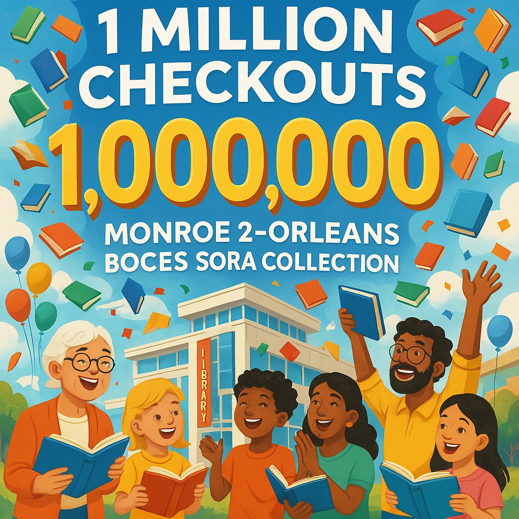Jim Belair (@jim_belair) on Twitter photo For those in the <a href="/Monroe2BOCES/">Monroe 2-Orleans BOCES</a> region...this week we broke the one million mark for items checked out in OverDrive/Sora! As of June 26th, we had 1,000,992 items checked out. <a href="/Sorareadingapp/">Sora, by OverDrive Education</a> For those in the <a href="/Monroe2BOCES/">Monroe 2-Orleans BOCES</a> region...this week we broke the one million mark for items checked out in OverDrive/Sora! As of June 26th, we had 1,000,992 items checked out. <a href="/Sorareadingapp/">Sora, by OverDrive Education</a>