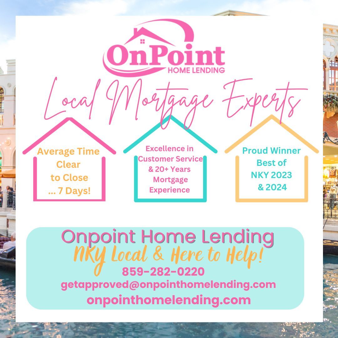 OnPointLending's tweet image. Clear to close in 7 days? ✅
Local experts. Award-winning service. Let OnPoint make your dream home a reality.

#ClearToClose #MortgagePros #FastLoans #OnPointHomeLending #BestOfNKY