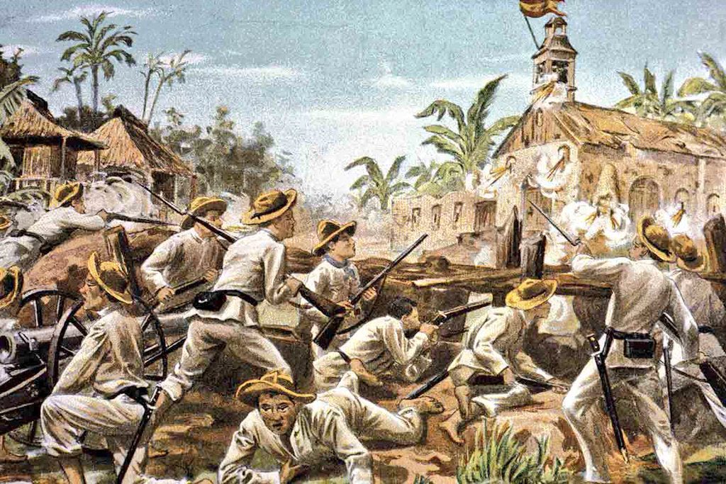 27 de junio de 1898

Comienza el SITIO DE BALER que duraría casi todo un año. Es la historia de los llamados «Últimos de Filipinas».

«Epopeya tan gloriosa y tan propia del legendario valor de los hijos del Cid y de Pelayo».

(Emilio Aguinaldo, presidente de Filipinas)