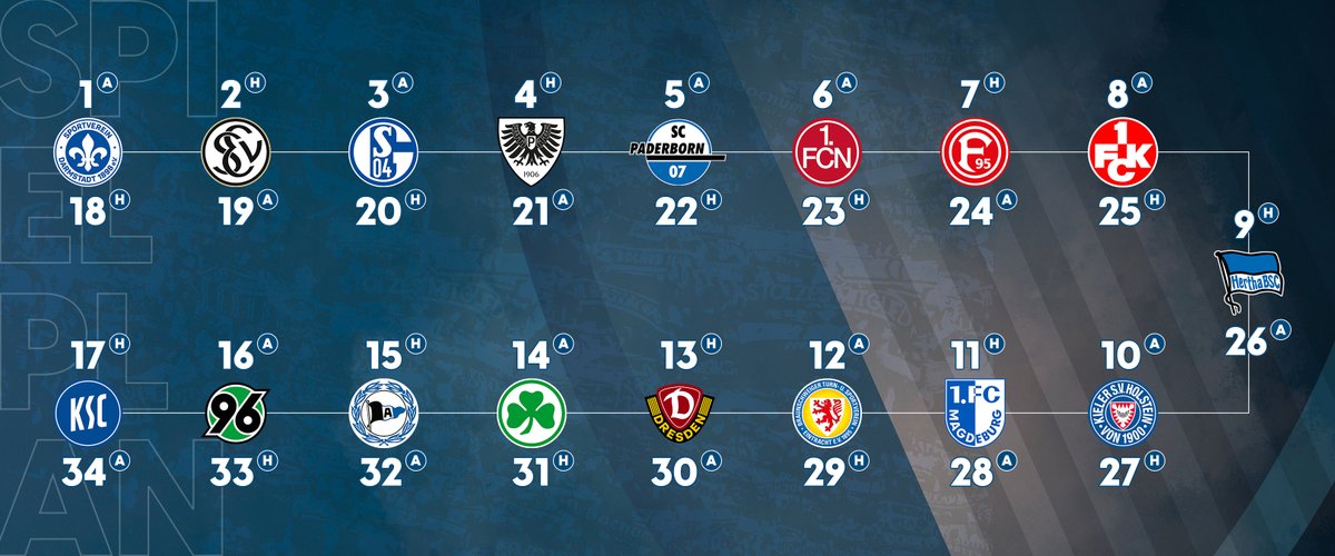 VfLBochum1848eV's tweet photo. 👀 Spielplan da! Auftakt in Darmstadt. 

#meinVfL https://t.co/PsUdy7ieOj