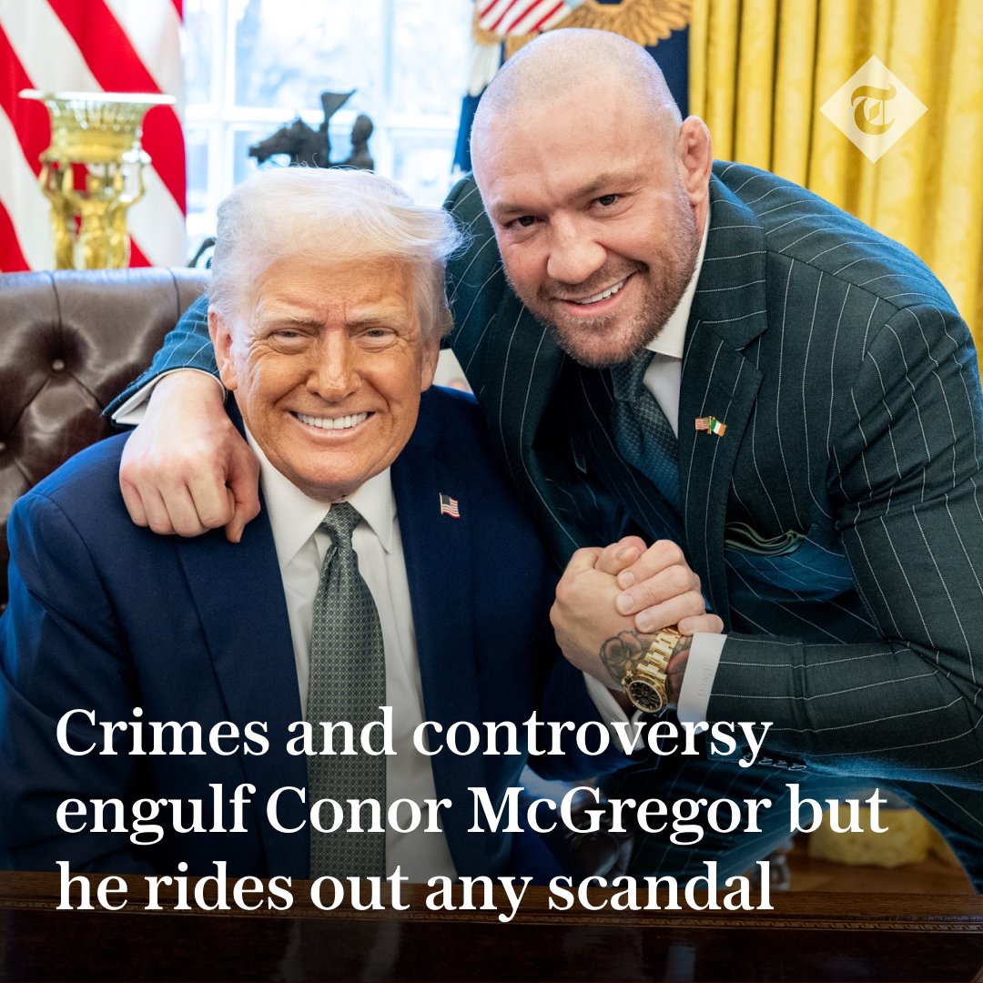 The Telegraph (@telegraph) on Twitter photo 🔴 Despite numerous court cases and controversies, former MMA fighter Conor McGregor is sticking around – and wants to be president of Ireland
Find out more from <a href="/ben_rumsby/">Ben Rumsby</a> ⬇️
telegraph.co.uk/mma/2025/06/27… 🔴 Despite numerous court cases and controversies, former MMA fighter Conor McGregor is sticking around – and wants to be president of Ireland
Find out more from <a href="/ben_rumsby/">Ben Rumsby</a> ⬇️
telegraph.co.uk/mma/2025/06/27…