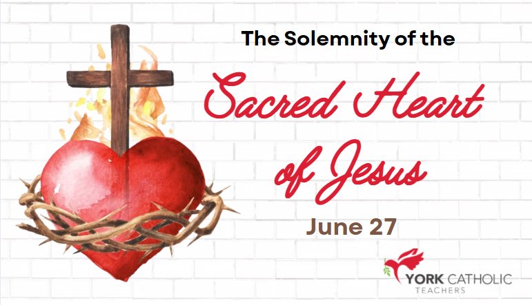 Today we celebrate the feast of the Solemnity of the Sacred Heart of Jesus. May we continue to pray &amp; emphasize Jesus' love and compassion for humanity.