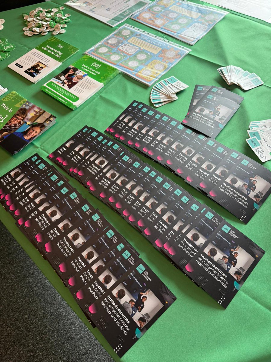 Clairebo McDougall 🎒Apprentice Shepherdess 🐑 (@squarejazz) on Twitter photo Great to be at the Computer Science in Schools Conference at the <a href="/UniofStaffs/">University of Staffordshire</a> today, alongside my amazing <a href="/RaspberryPi_org/">Raspberry Pi Foundation</a> colleagues!
Come say hello & chat with us about Ada Computer Science & how to get your school involved with Code Clubs!
adacomputerscience.org
#csisc Great to be at the Computer Science in Schools Conference at the <a href="/UniofStaffs/">University of Staffordshire</a> today, alongside my amazing <a href="/RaspberryPi_org/">Raspberry Pi Foundation</a> colleagues!
Come say hello & chat with us about Ada Computer Science & how to get your school involved with Code Clubs!
adacomputerscience.org
#csisc