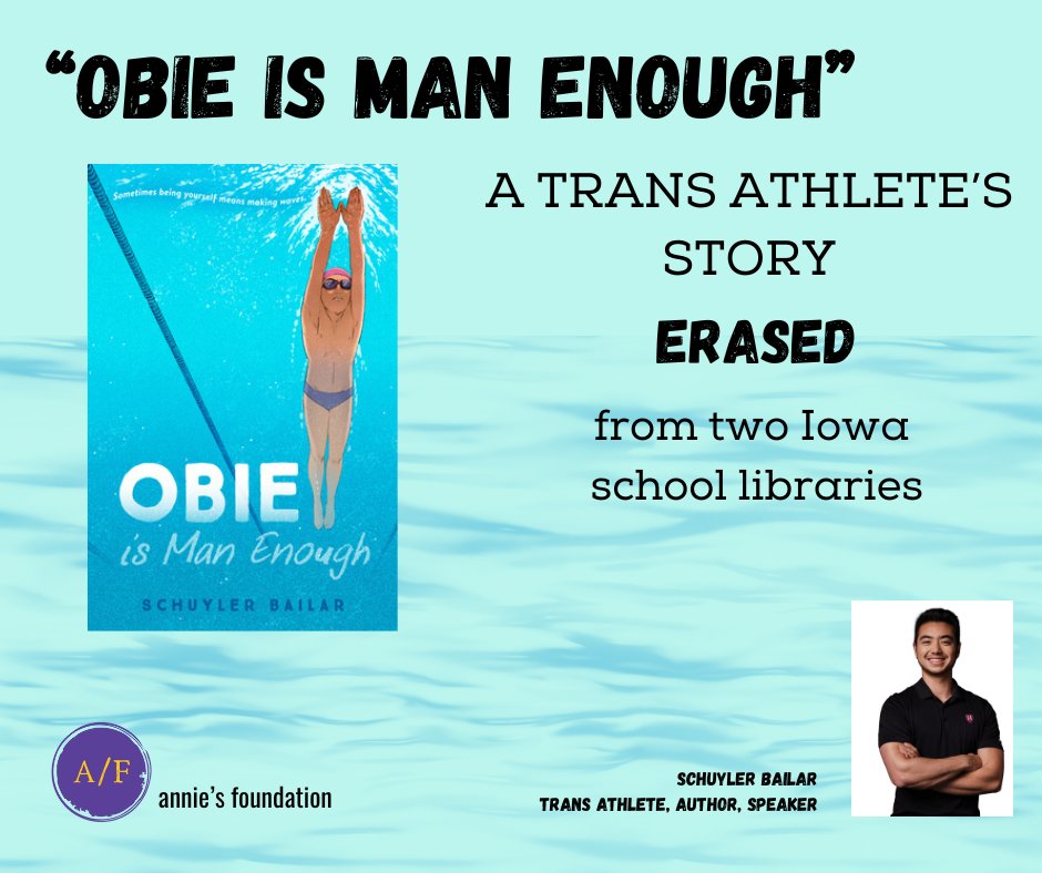 Trans athlete's story ERASED from Iowa school libraries - mailchi.mp/anniesfoundati…