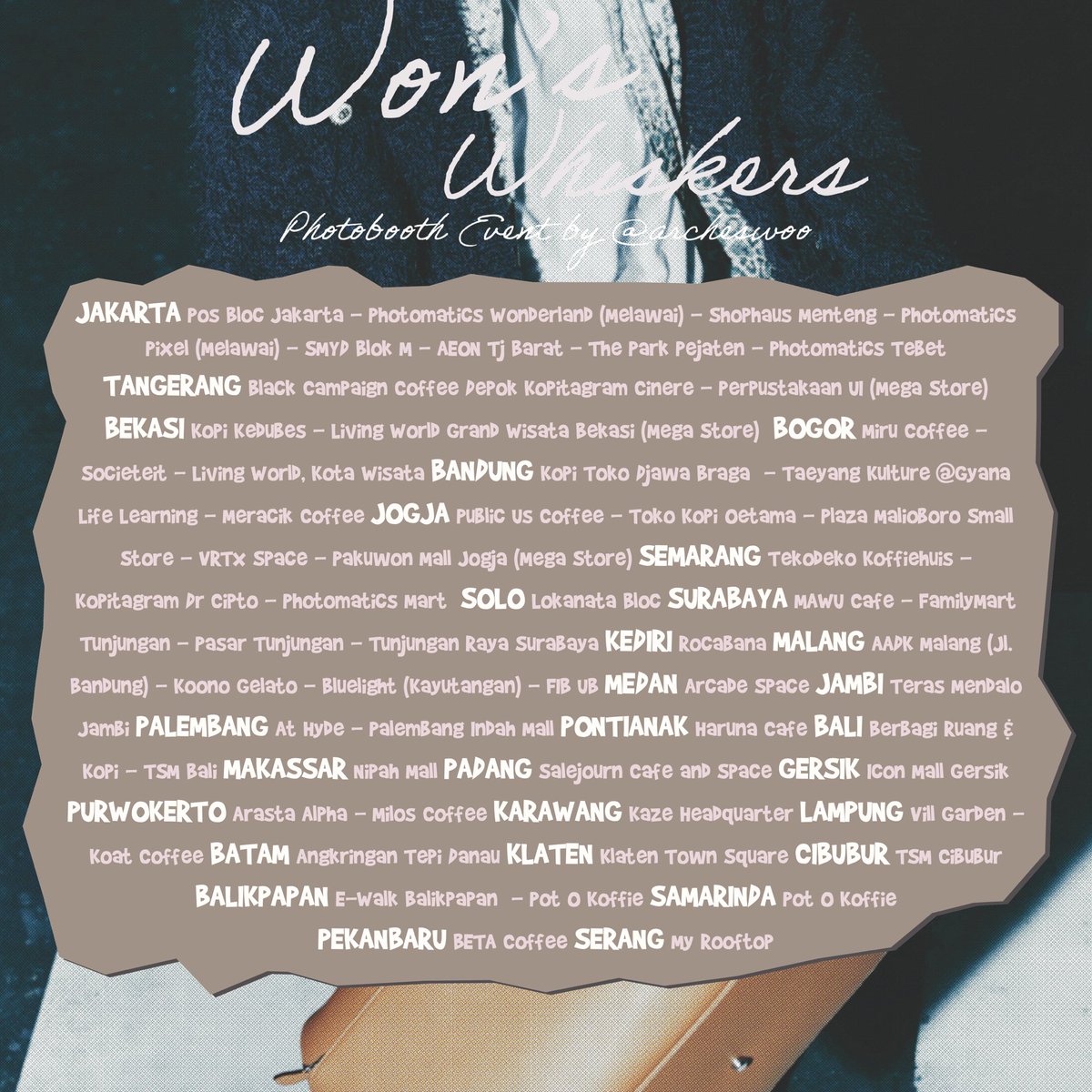 — won’s whiskers ミ˶ᵔ ﻌ ᵔ˶ミ
a wonwoo’s photobooth event by <a href="/archeswoo/">aca</a> 

available @ PHOTOMATICS only ✧˖°
🐾 period :
july 15th  - 28th ‘25 .ᐟ

tag <a href="/archeswoo/">aca</a> &amp; use #wonswhiskers to share your purrrfect shots!