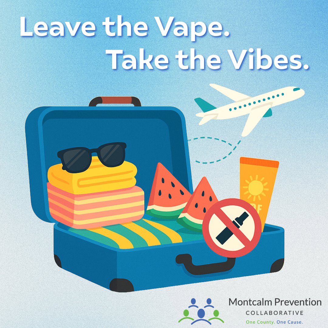MontPrevention's tweet image. ✈️ This summer, ditch the clouds and keep your lungs vacation-ready. Vapes don’t belong on your packing list. Catch real adventures, not chemicals.