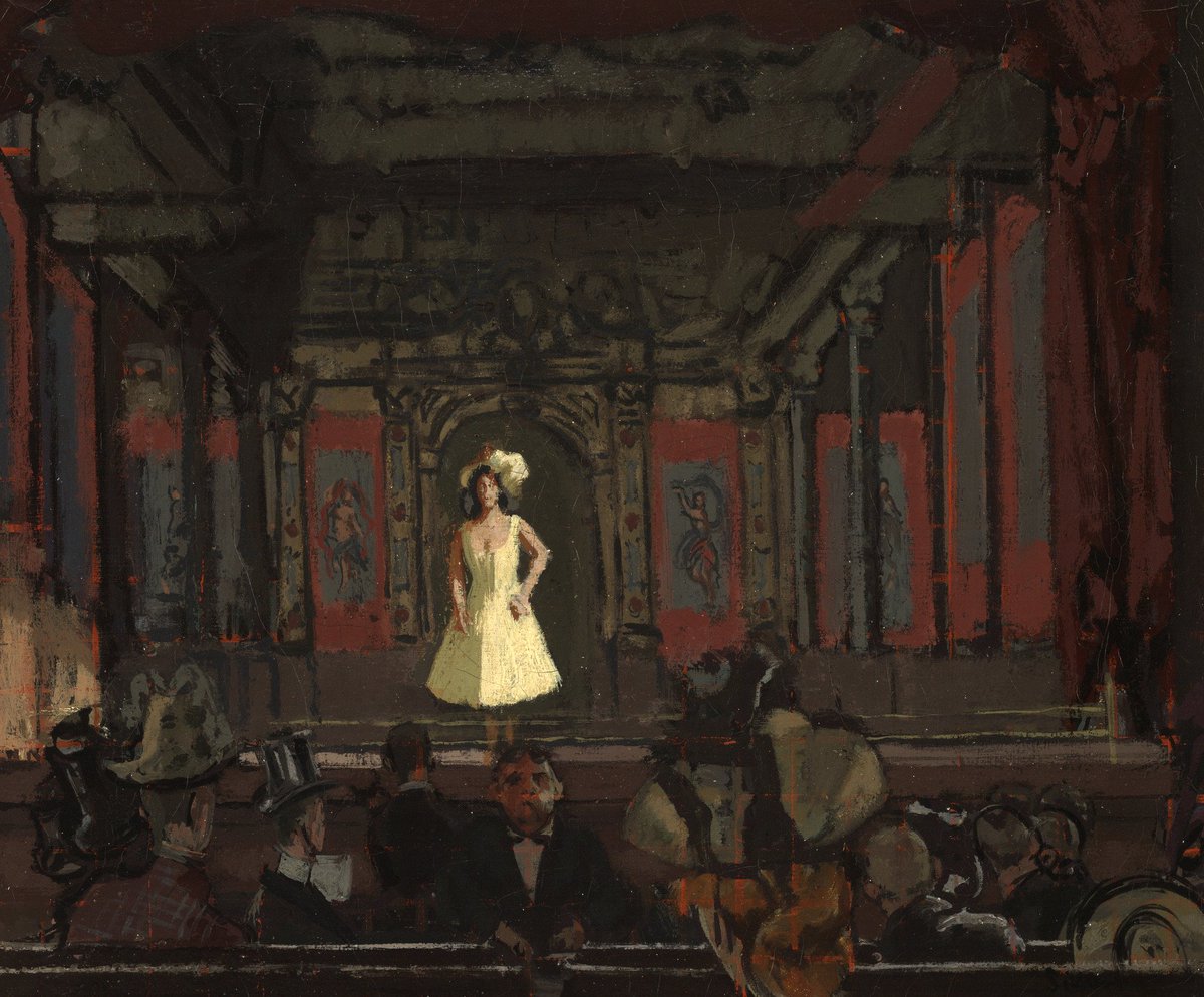 'Gatti’s Hungerford Palace of Varieties. Second Turn of Katie Lawrence' (1903) by Walter Sickert

(Yale Art Gallery)