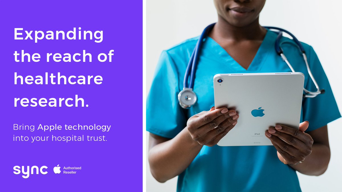 Expanding the reach of healthcare research ⚡️

With ResearchKit, institutions can create iOS and iPadOS apps to serve as powerful tools for medical research.

Explore how Apple devices can have a positive impact on your hospital trust:
wearesync.co.uk/apple-in-healt…

#Healthcare #Apple