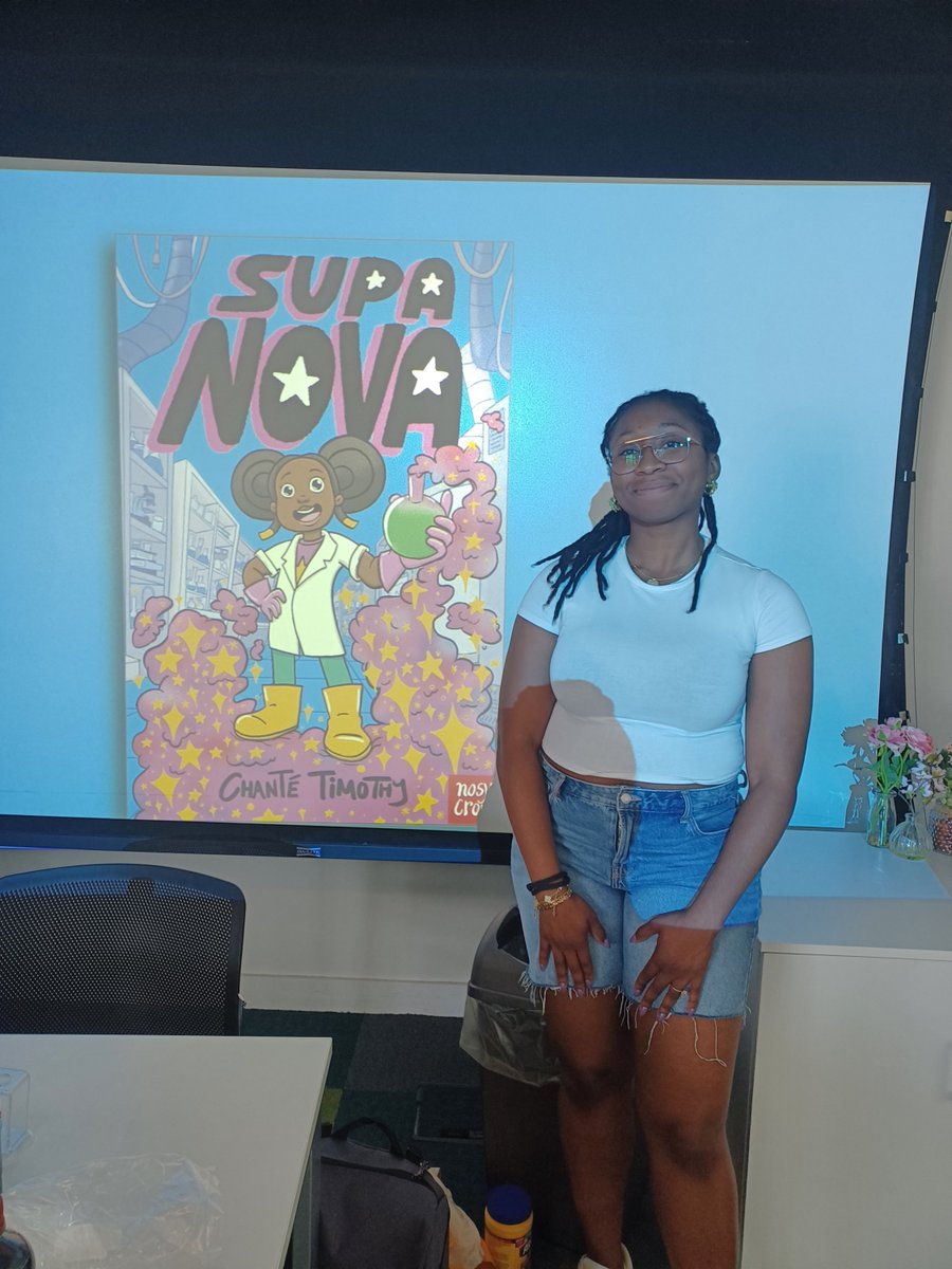 SouthwarkLibs's tweet image. The festival of words brought the author Chanté Timothy to Canada Water Library. The author and illustrator delighted children with her scientific Supa Nova book and artistic skills.