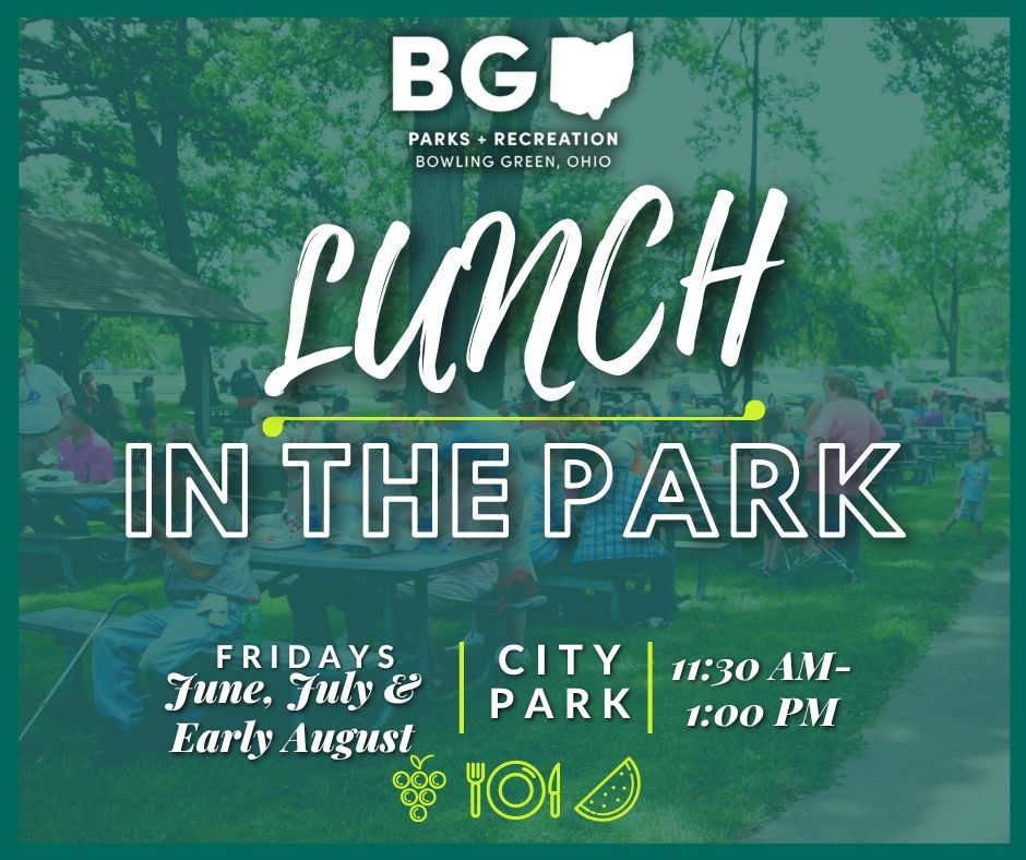 Due to forecasts of high heat index as well as threat of storms, the Lunch in the Park scheduled for Friday, June 27th  will be moved indoors into the atrium of the Veterans Building.   So please join us for delicious food and great music from 11:30am-1:00pm this Friday.