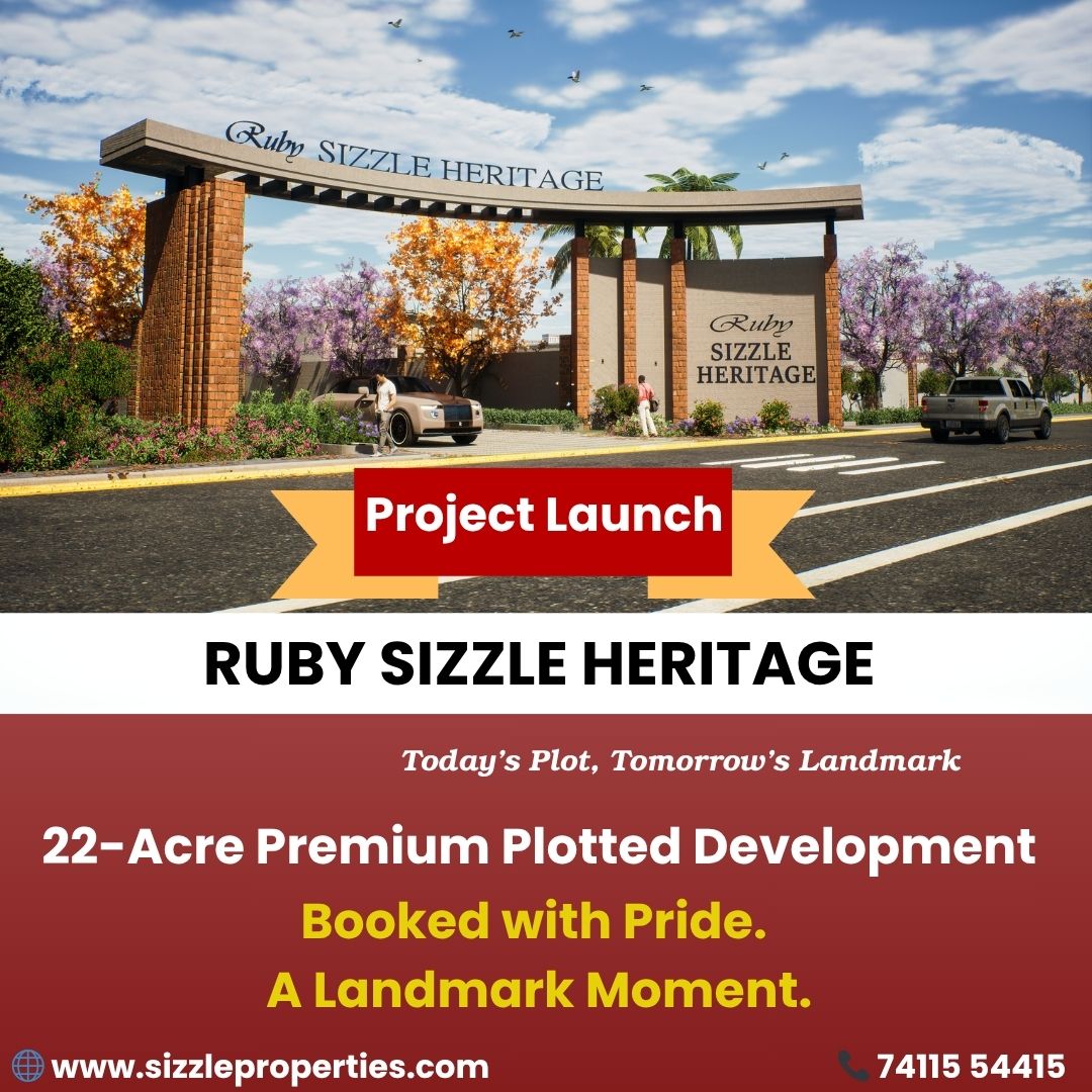 SizzleProperty's tweet image. 🌿 Project Launch Invitation 🌿
📍 Ruby Sizzle Heritage, Hoskote
📅 28th June 2025

Join us as we mark a divine beginning of our premium villa plot project!
✨ Pre-launch offers available!

🌐 rubysizzleheritage.in

#ProjectLaunch #RubySizzleHeritage #VillaPlots #HoskotePlots