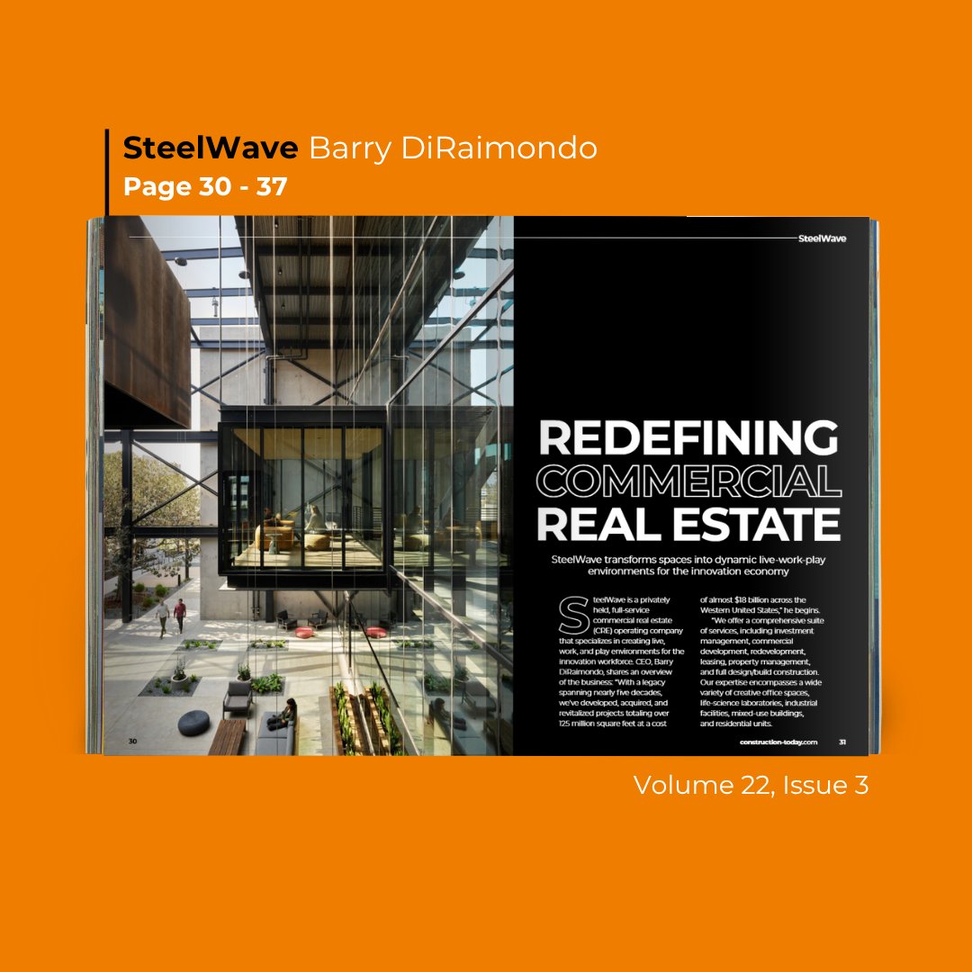 When design feels right, you just know it. SteelWave builds for that feeling.

SteelWave CEO Barry DiRaimondo discusses the company’s mission to craft spaces that blur the lines between living, working, and playing.

ow.ly/KEp550WcKci