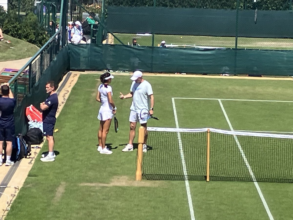 NeilMcLeman's tweet image. Emma Raducanu at Aorangi #Wimbledon