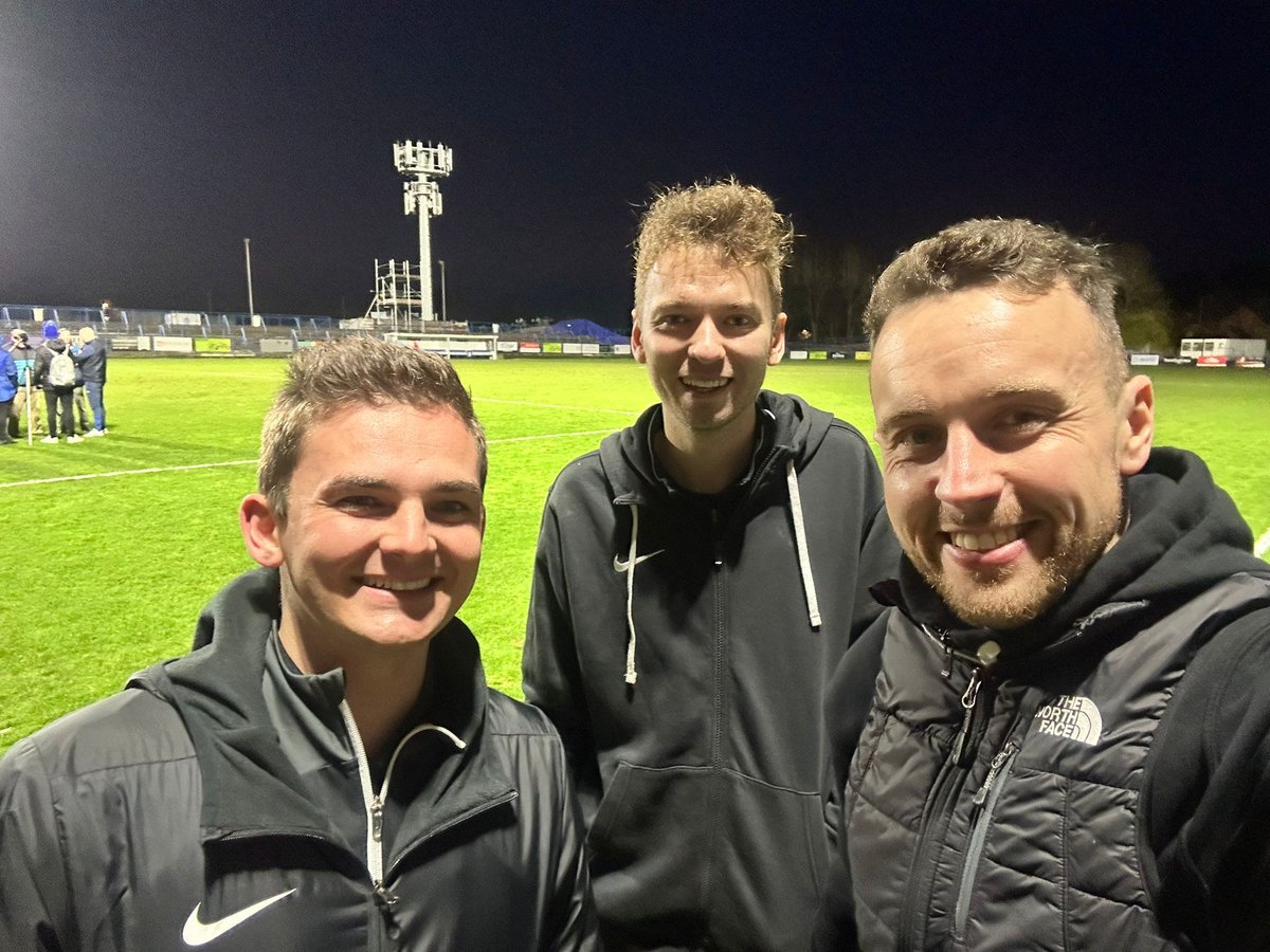 FARefereeing's tweet photo. A great 2024-25 memory for @WorcsFA official James Alliband (far right) - working on a big Step 3 fixture at Halesowen Town! ⚽ https://t.co/3KdRccVaHv