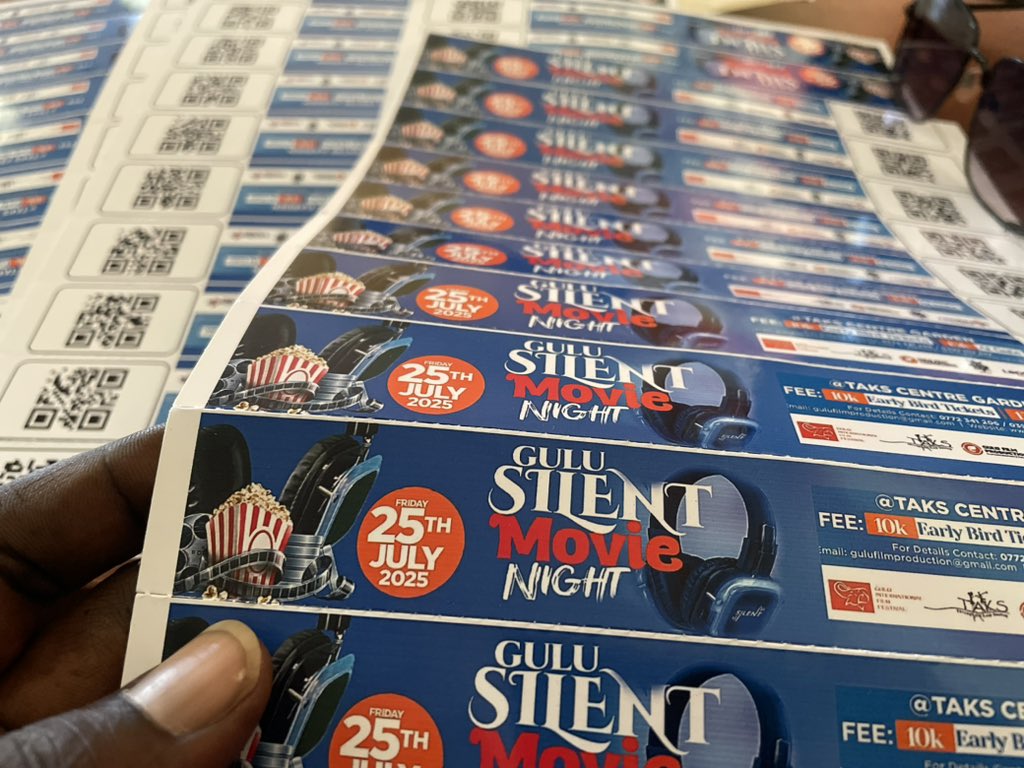 Get your tickets for the #GuluSilentMovieNight come to Gulu Film Production located at TAKS Community Art Centre and grab yours.