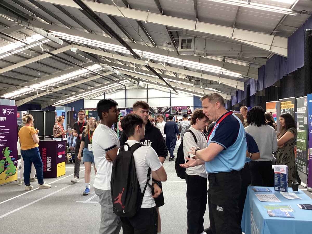 Last week Year 12 visited the UCAS fair at <a href="/leedsbeckett/">Leeds Beckett</a>. They spoke to reps from unis, colleges, employers and apprenticeship providers about the many pathways available. A great chance to get support – and as a bonus, they got a photo with Leeds United forward Patrick Bamford!