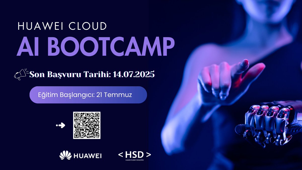 Huawei Cloud AI Bootcamp, yazı değerlendirmek isteyenler için başlıyor!

Yapay zekâ ve bulut teknolojilerine ilgi duyan öğrenciler, genç profesyoneller ve yeni nesil teknolojilere adım atmak isteyen herkes için tasarlanan bu ücretsiz eğitim programıyla, yaz dönemini hem verimli