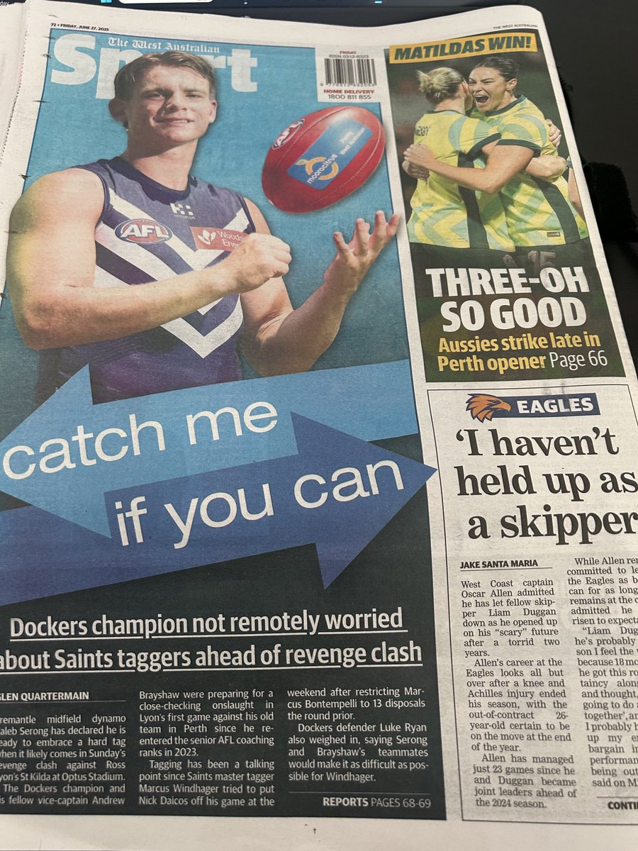 Not much Lions in the local paper