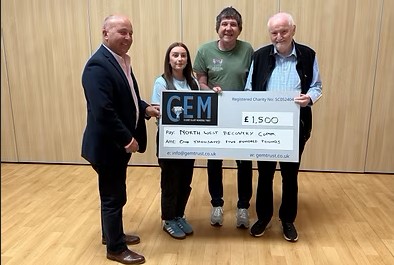 On Tuesday after our AGM, we were presented with a cheque for £1500 to go towards our Claypits Event. We were awarded this by GEM Trust. Thank you so much to David, Martin &amp; Bob for this amazing contribution. gemtrust.co.uk
