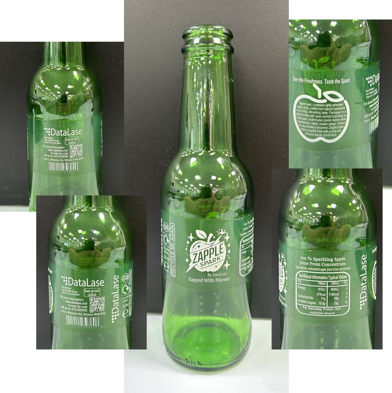DataLase's tweet photo. Looking for a label free option that enables you to laser image variable information? Our DataLase coating specifically for #glass bottles could be just the solution! Get in touch to find out more! #personalisation #variabledata #digitalproductpassports #traceability #lasercoding https://t.co/z46VNxAKNr