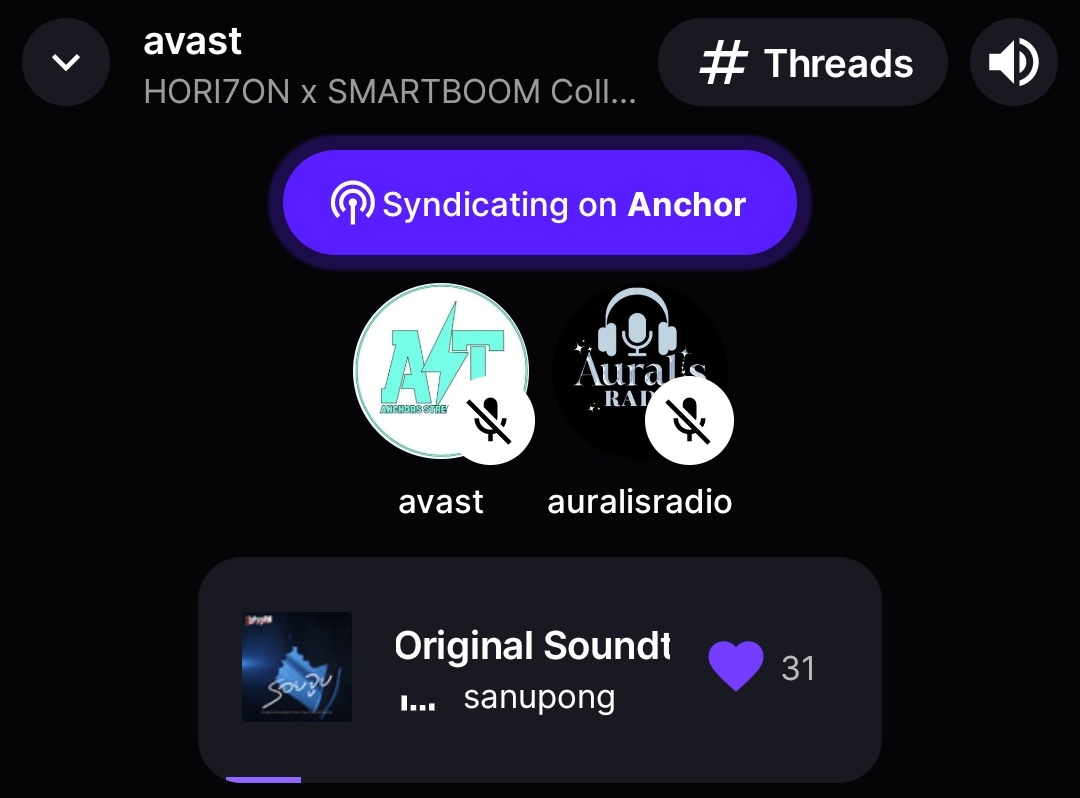 [ON AIR 🔴]

#HORI7ON x #SmartBoom Collab Party is now live on air!

Join us here 👇🏻
📻: stationhead.com/avast