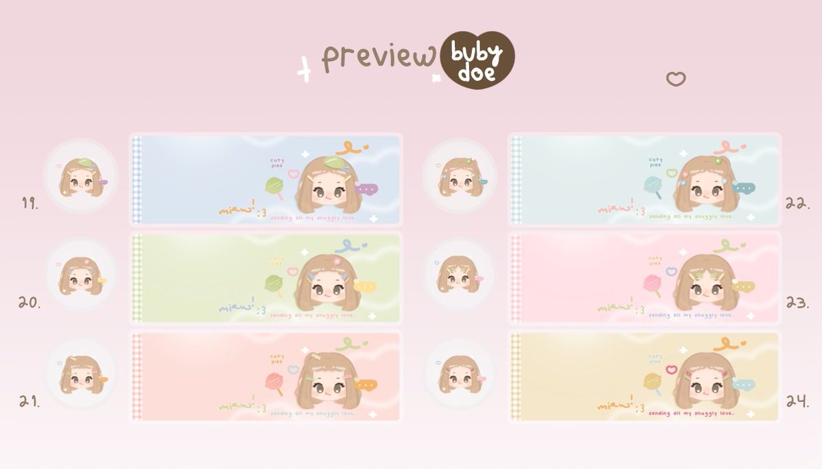 bubydoe's tweet photo. help repost thank you!

hai, aku ada 24 layout chibi ready stock yang bisa langsung ditake sekarang melalui dm. price 19K/ea FREE REPLACEMENT TEXT! 

(cek alt) 🪽! #zonauang https://t.co/LYYPdy80BK