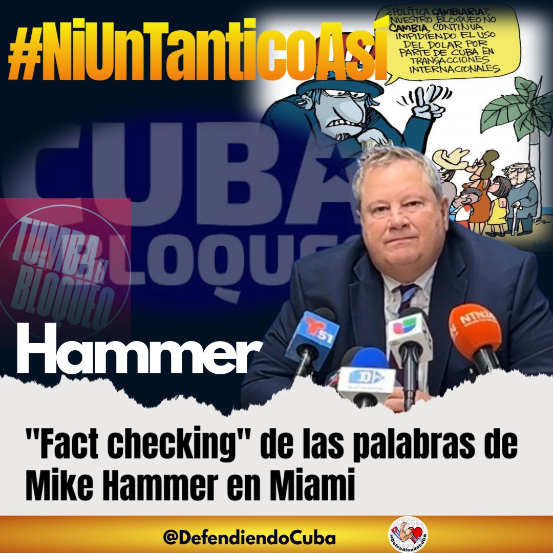 No más ingerencia en los asuntos internos de Cuba. #AlImperialismoNiUnTanticoAsí