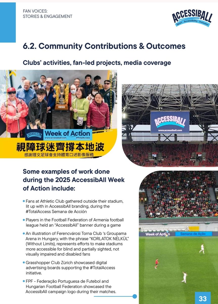 AccessibAll's tweet image. Who would've thought @Cristiano would one day play with an @AccessibAll banner in the background? ⚽💙
Real change is happening from stadiums to stories. Thanks to all!Lisbon
#TotalAccess #AccessibAll #InclusionInSport #WeekOfAction