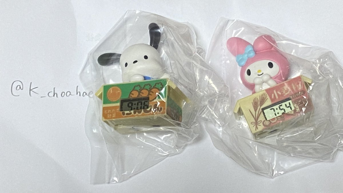 K_choahae's tweet photo. ダンボールウォッチ サンリオ
交換していただける方いらっしゃいましたら、お声かけください。
譲 ポチャッコ マイメロディ
求 キティ
郵送希望です。 https://t.co/eO1IsmLerL