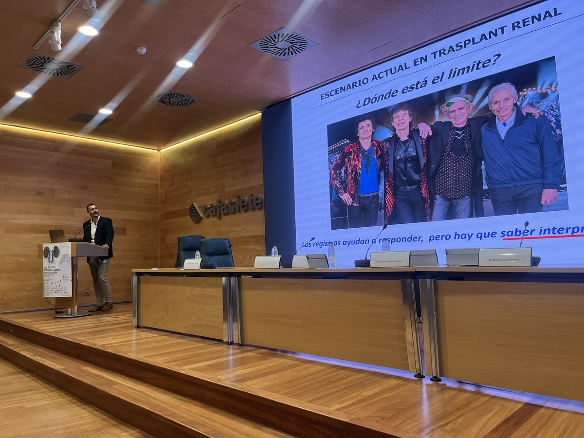 Comienza la XLII Reunión de la Sociedad Canaria de Nefrología . Comienza con los datos de trasplante Renal.