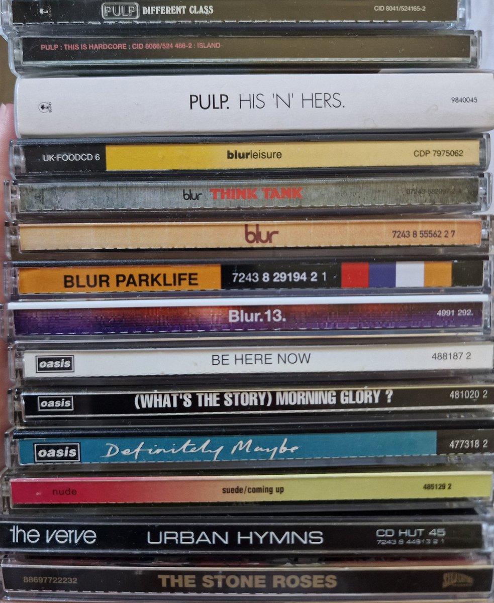 triedyourluck's tweet image. britpop (+ stone roses) CD collection has grown significantly if anyone even cares