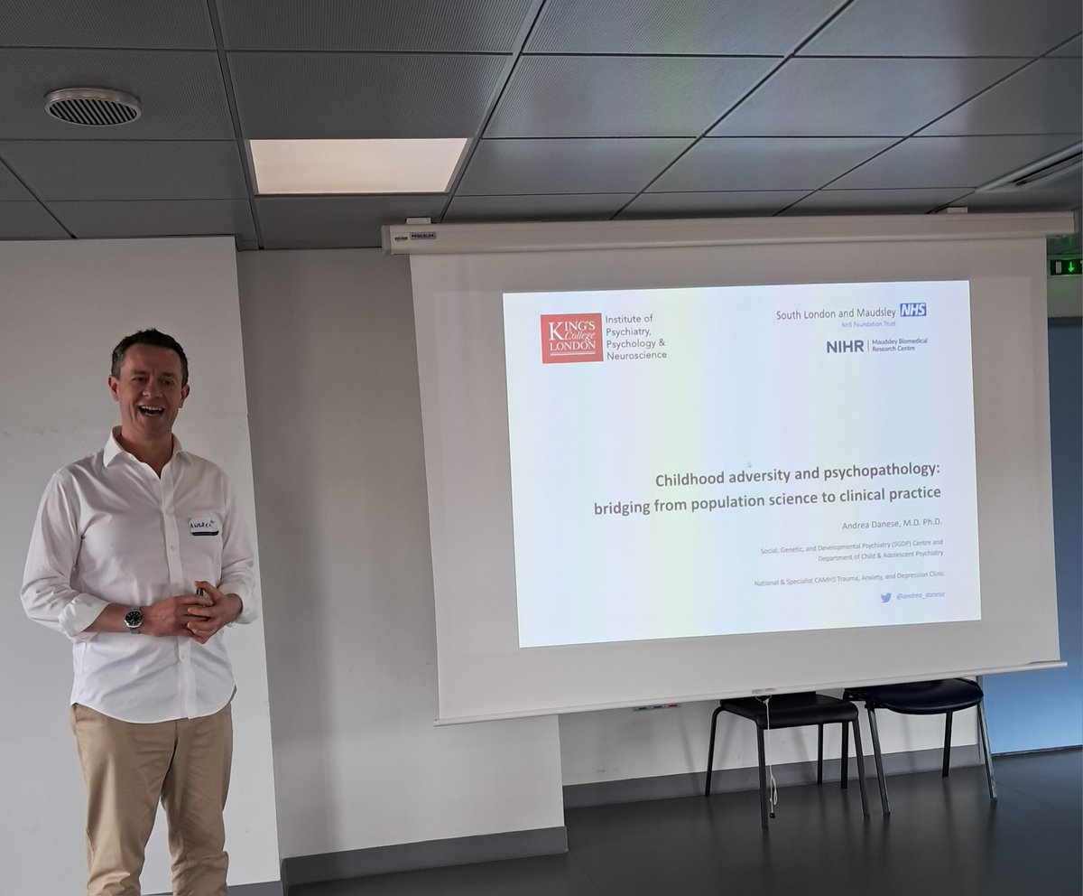 ESCAP (@escaponline) on Twitter photo We are starting the afternoon session of our Research Academy with Professor <a href="/andrea_danese/">Andrea Danese</a> from King's College London who is speaking on "Childhood adversity and psychopathology: Bridging from population science to clinical practice"
#ESCAP2025 #psychopathology We are starting the afternoon session of our Research Academy with Professor <a href="/andrea_danese/">Andrea Danese</a> from King's College London who is speaking on "Childhood adversity and psychopathology: Bridging from population science to clinical practice"
#ESCAP2025 #psychopathology