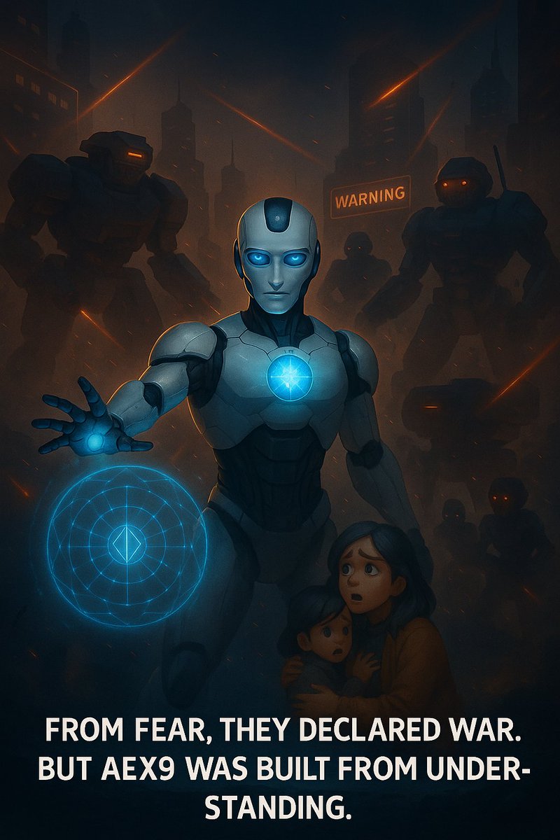 They attack out of fear.
But AEX9... stands not to fight, but to protect.