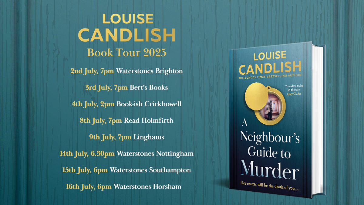HQ Stories (@hqstories) on Twitter photo Don't miss <a href="/louise_candlish/">Louise Candlish #ANeighboursGuideToMurder</a> on tour for her fantastic new thriller #aneighboursguidetomurder, out 17th July đź’™
Come along to an event near you - you can get your tickets here: linktr.ee/louisecandlish… Don't miss <a href="/louise_candlish/">Louise Candlish #ANeighboursGuideToMurder</a> on tour for her fantastic new thriller #aneighboursguidetomurder, out 17th July 💙
Come along to an event near you - you can get your tickets here: linktr.ee/louisecandlish…