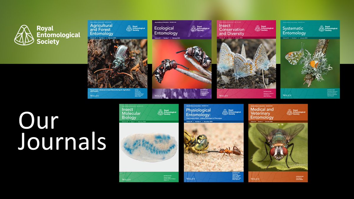 📢 We are delighted to announce the winners of the <a href="/RoyEntSoc/">Royal Entomological Society</a> 2024 Journals Awards for best articles led by early career entomologists! 🎉

Looking for some weekend reading? Find out more here ⬇️
ow.ly/VnxC50Whhvs

Congratulations to all the winners! 🥂