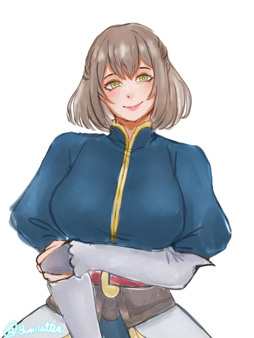 another 1h experimental sketch while waiting for the thunderstorm to settle Azalea! [ #yumilatteaoc #fehoc ]