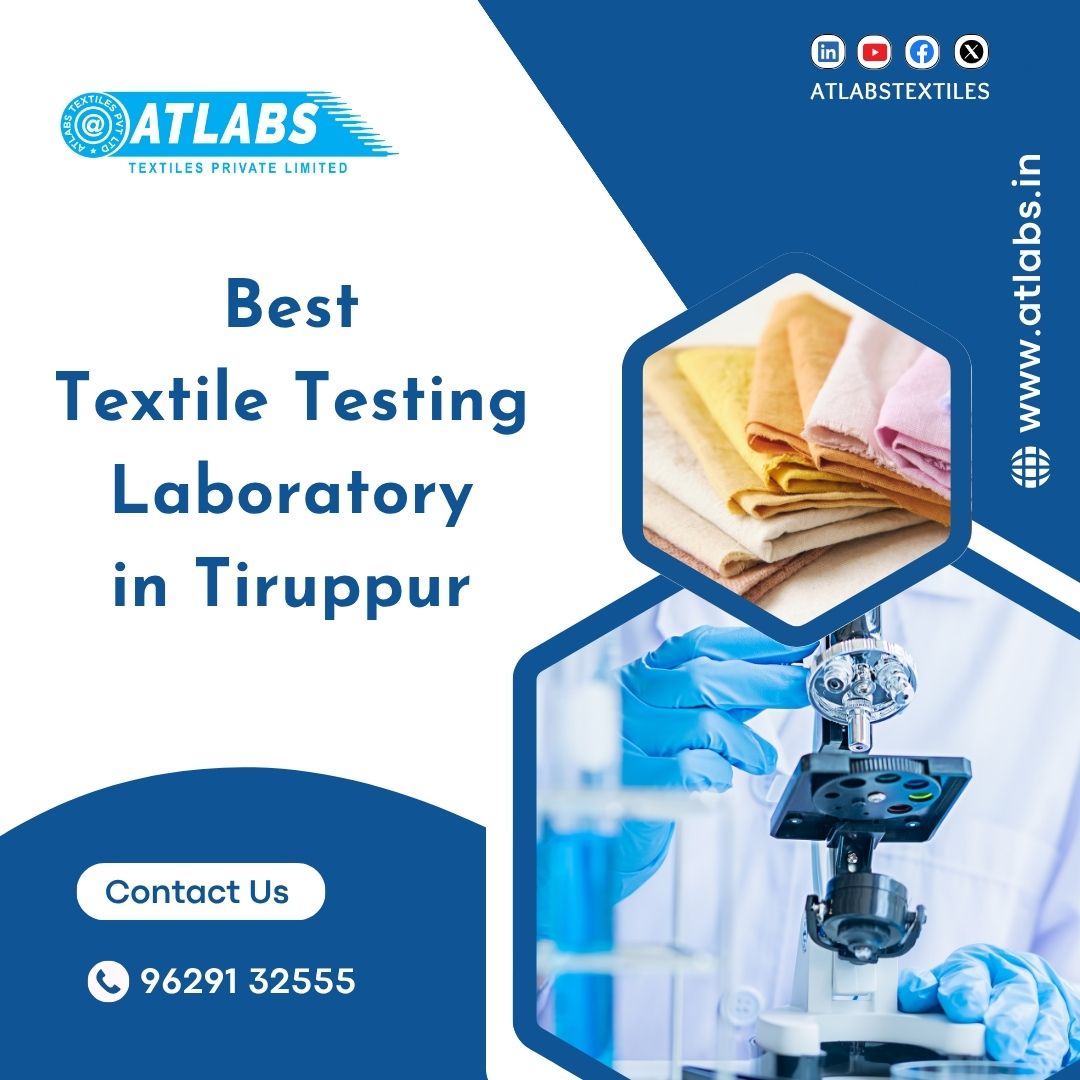 AtlabsTextiles's tweet image. We follow international testing standards to ensure your textiles meet global compliance

#AtlabsTextiles #TextileTesting #QualityAssurance #Tiruppur #TextileIndustry #FabricTesting #QualityControl #TextileLab