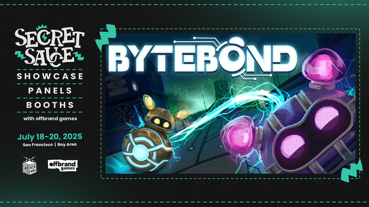 Anshar Publishing (@ansharpublish) on Twitter photo Can't wait for #SecretSauce with <a href="/offbrand_games/">offbrand games</a> and <a href="/OpenSauceLive/">Open Sauce</a>!
It's a nice opportunity to show off #Bytebond 😎 Can't wait for #SecretSauce with <a href="/offbrand_games/">offbrand games</a> and <a href="/OpenSauceLive/">Open Sauce</a>!
It's a nice opportunity to show off #Bytebond 😎
