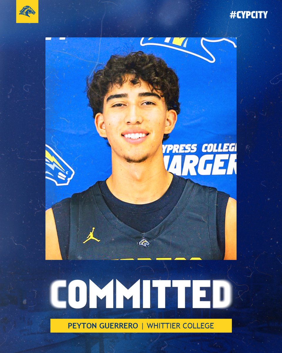 Cypress College Men's Basketball 2025 Commits 📣

⚡️Higgy Katoa-University of La Verne
⚡️Peyton Guerrero-Whittier College